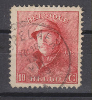 COB 168 Oblitération Centrale WESPELAER - 1919-1920 Albert Met Helm