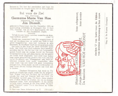 DP Germaine Marie Van Hoe ° Huise Lozer 1905 † Ouwegem Zingem 1951 X Jan Dhondt - Andachtsbilder