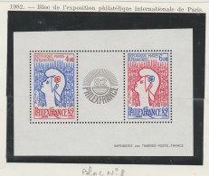 France Bloc N° 8 ** Philexfrance 82 - Mint/Hinged