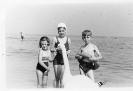 Photographie Photo Vintage Snapshot Bouée Mer Sea Plage Baignade Swim - Orte