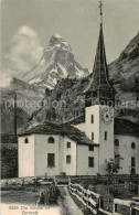 13815781 Zermatt VS Kirche Mit Matterhorn Zermatt VS - Other & Unclassified