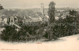 13812422 Fribourg FR Vue Generale Avec L Eglise Fribourg FR - Sonstige & Ohne Zuordnung