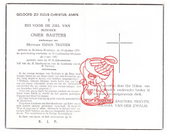 DP Omer Bauters ° Sint-Maria-Horebeke 1879 † Sint-Lambrechts-Woluwe 1960 X Emma Truyen // Thomas Van Der Zwalm - Santini