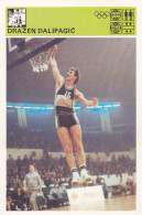 Basketball Dražen Dalipagić From Mostar Bosnia Yugoslavia Trading Card Svijet Sporta - Pallacanestro