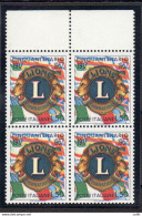 Lions Lire 90 Quartina - Varietà Colori "fuori Registro" - Plaatfouten En Curiosa