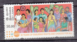 SRI LANKA,  2024, UNFPA, Ensuring Rights And Choices For All, 1 V,     MNH, (**) - Sri Lanka (Ceylan) (1948-...)