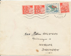 Algeria Cover Sent Air Mail To Denmark 24-9-1964 - Argelia (1962-...)