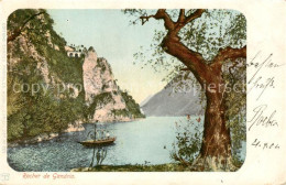 13806222 Gandria Lago Di Lugano Rocher De Gandria Gandria Lago Di Lugano - Sonstige & Ohne Zuordnung