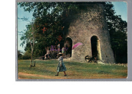 GUADELOUPE - Le Vestiges De Moulin De Sucrerie Animé Enfant Charette 1976 - Saint Barthelemy