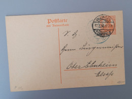 Entier Postal Allemand Double Pour Reponse - Autres & Non Classés