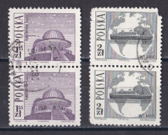Pologne - République 1961 - 1970   Y & T N °  1562  Et  1563  Paires  Oblitérées - Used Stamps