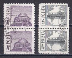 Pologne - République 1961 - 1970   Y & T N °  1562  Et  1563  Paires  Oblitérées - Gebruikt