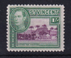 St Vincent: 1938/47   KGVI    SG156     1/-    MH  - St.Vincent (...-1979)