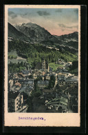 AK Berchtesgaden, Teilansicht Mit Kirche Vom Soleleitungssteg  - Berchtesgaden