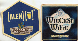 2 Sous-Bocks-  "  Hoegaardeen - -- Wieckse Witte  "- - Bierdeckel