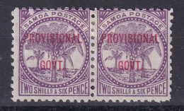 Samoa: 1899/1900   Palm Trees 'Provisional Govt' OVPT  SG97    2/6d    MH Pair - Samoa