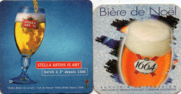 2 Sous-Bocks-  "  Stella Artois ----1664   "- - Portavasos