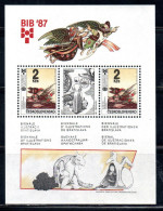 CZECHOSLOVAKIA CESKOSLOVENSKO CECOSLOVACCHIA 1987 BIENNALE OF ILLUSTRATIONS CHILDREN AWARD-WINNING BLOCK SHEET MNH - Blokken & Velletjes