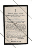 Faire-part De Décès De Mr Amand WOLTERS, Avocat Et Magistrat Au Congo - GENT / GAND 1866 /  MONT St AMAND1896 (B374) - Obituary Notices