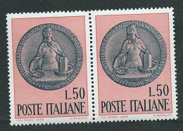 Italia 1969; 100° Ragioneria Generale Dello Stato. Coppia. - 1961-70: Mint/hinged