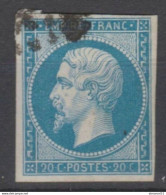 RARETE Pour SPECIALISTE RETOUCHE LEGENDE NORD Sur N°14B CASE 10D1 TBE - 1853-1860 Napoleone III