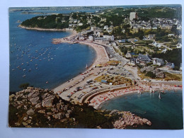 CP 22  Côtes D'Armor - TREBEURDEN - La Plage De Tresmeur Et Le Port De Trozoul - Trébeurden