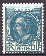 291 - 30c  Aristide Briand - Neuf N* - TB - Neufs