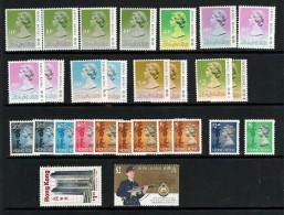 Hong Kong Definitives Etc.  Values To $5.00, Some Dated 1991. Unused No Gum. - Autres & Non Classés