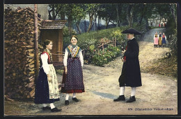 AK Serie: Hessische Trachten, Bauern In Odenwälder Volkstrachten  - Costumes