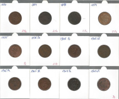 LEOPOLD II * 2 Cent 1870 Tot 1909vl * 12 Stuks * Nr 12859 - 2 Cents