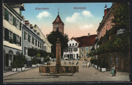 AK Kandern, Marktplatz Mit Passanten  - Kandern