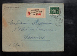 PETAIN SUR LETTRE RECOMMANDEE DE AMIENS SOMME 1944 - 1921-1960: Moderne