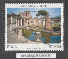 USATI ITALIA 2011 - Ref.1193 "VILLA ADRIANA, TIVOLI" 1 Val. - - 2011-20: Afgestempeld