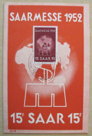 Sarre - Saarmesse 1952 - Carte Maximum - Collections