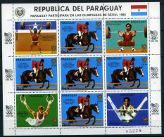 Paraguay Kleinbogen 4053 Postfrisch Olympiade 1988 #NK577 - Paraguay