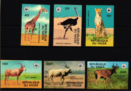 Niger 633-638 B Postfrisch Wildtiere #IG222 - Niger (1960-...)