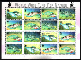 Grenada Carriacou 3504-3507 Postfrisch Als Zd-Bogen Fische #IG211 - Grenada (1974-...)