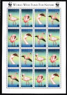 Angola 1321-1324 Postfrisch Als ZD-Bogen, Flamingos #IG238 - Angola