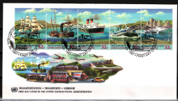 Vereinte Nationen New York 741-745 Gestempelt Als FDC / Schiffe #JH336 - Altri & Non Classificati