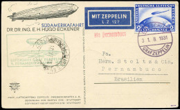 Zeppelin, Zeppelinpost LZ 127, Südamerikafahrten 1931, 1931, Brief - Zeppelins