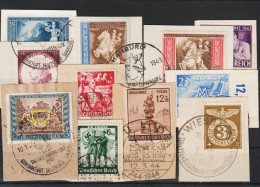 11 Verschiedene Briefstücke  (0350) - Used Stamps