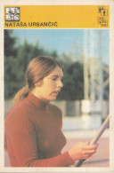 Javelin Throw Spear Nataša Urbančić From Celje Slovenia Yugoslavia Trading Card Svijet Sporta - Atletismo