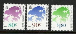 Hong Kong 80c, 90c And $1.80 Dated 1991 MINT UNHINGED - Autres & Non Classés