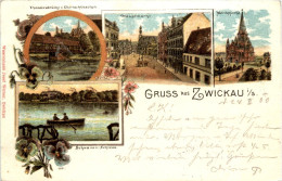 Gruss Aus Zwickau - Litho - Zwickau