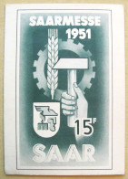 Sarre - Saarmesse 1951 - Carte Maximum - Maximum Cards