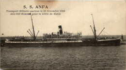 SS Anfa - Transport Militaire Partant De 25 Novembre 1924 - Steamers