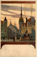 Nürnberg - Marienplatz - Litho - Nuernberg