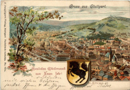 Gruss Aus Stuttgart - Litho - Stuttgart