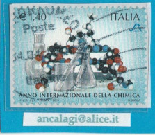 USATI ITALIA 2011 - Ref.1196 "ANNO DELLA CHIMICA" 1 Val. - - 2011-20: Usati