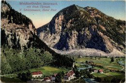 Mürzzuschlag/Steiermark - Weichselboden Mit Hoch-Türnach. V.Schützenauer, Hotel Post - Mürzzuschlag